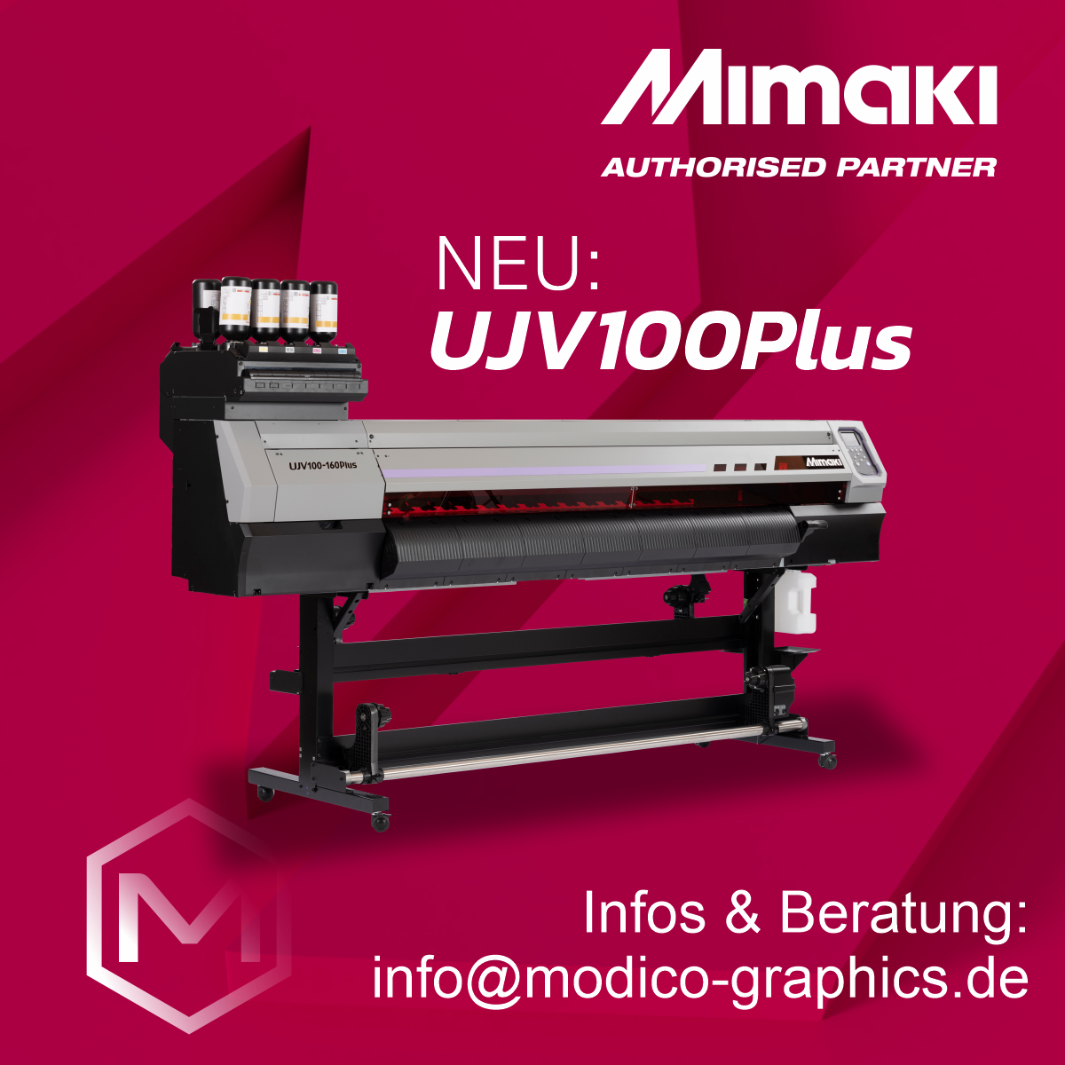 Mimaki UJV100-160Plus bei Modico Graphic Systems